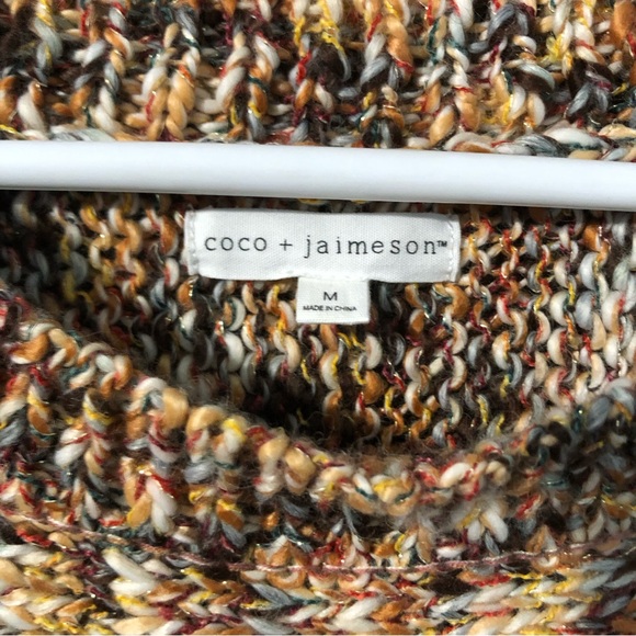 Coco + jaimeson fall wool blend marled sweater size M - Picture 3 of 6
